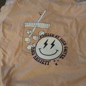 Peach Iced Coffee Graphic Tee - Short Sleeve